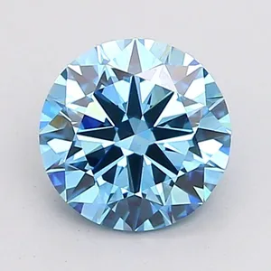 1ct ROUND Fancy Vivid Blue VS1 Coloured Lab diamond