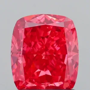 1.41ct CUSHION Fancy Vivid Pink VS2 Coloured Lab diamond