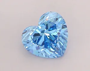 1.17ct HEART Fancy Vivid Blue VS1 Coloured Lab diamond