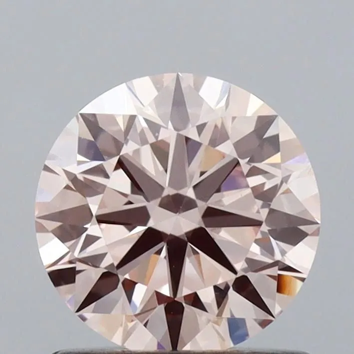 0.84ct ROUND Fancy Pink VS2 Coloured Lab diamond
