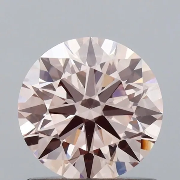 0.84ct ROUND Fancy Pink VS2 Coloured Lab diamond