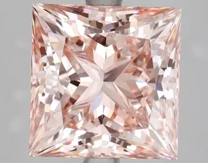 5.01ct PRINCESS Fancy Intense Pink VS2 Coloured Lab diamond