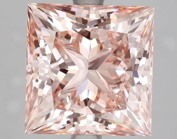 5.01ct PRINCESS Fancy Intense Pink VS2 Coloured Lab diamond