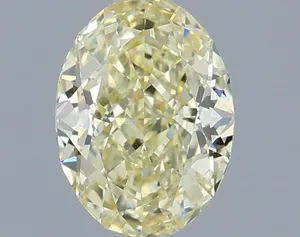 1.04ct OVAL Fancy Yellow VVS2 Coloured Lab diamond