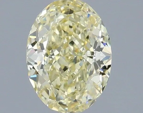 1.04ct OVAL Fancy Yellow VVS2 Coloured Lab diamond