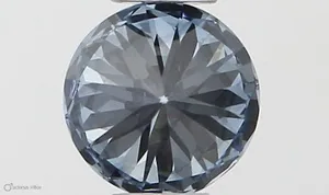 0.3ct ROUND Fancy Intense Blue VS1 Coloured Lab diamond