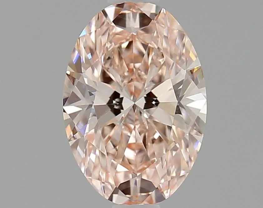 1.01ct OVAL Fancy Vivid Pink VS1 Coloured Lab diamond