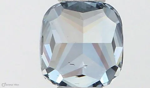 0.37ct CUSHION Fancy Vivid Blue VS2 Coloured Lab diamond