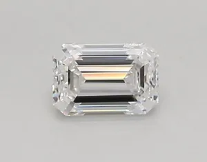 0.4ct EMERALD D VVS2 Lab diamond