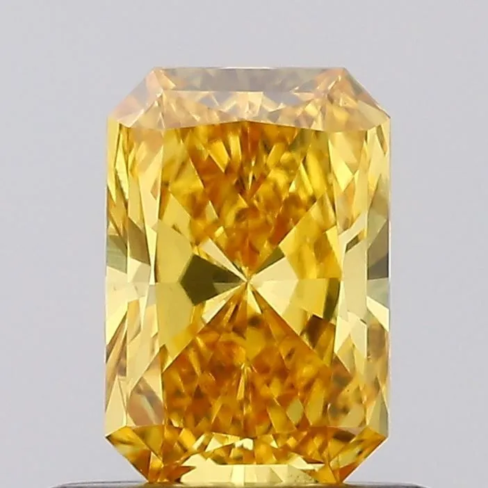 0.52ct RADIANT Fancy Vivid Yellow VS1 Coloured Lab diamond