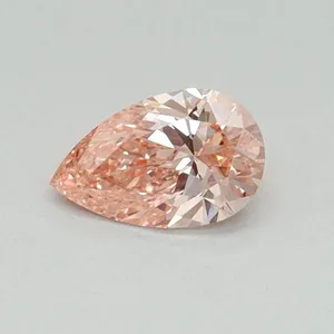 0.33ct PEAR Fancy Vivid Pink VS2 Coloured Lab diamond