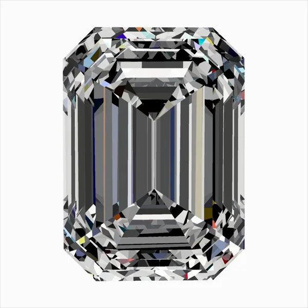0.3ct EMERALD D VVS2 Natural diamond