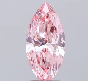 1.99ct MARQUISE Fancy Vivid Pink VVS2 Coloured Lab diamond