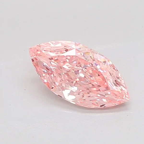 2.1ct MARQUISE Fancy Vivid Pink VS1 Coloured Lab diamond