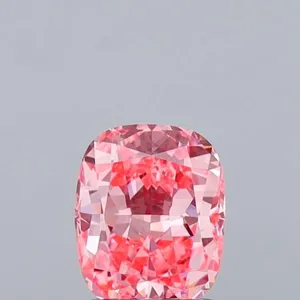 0.98ct CUSHION Fancy Vivid Pink VVS2 Coloured Lab diamond