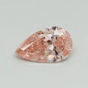 0.3ct PEAR Fancy Vivid Pink SI2 Coloured Lab diamond