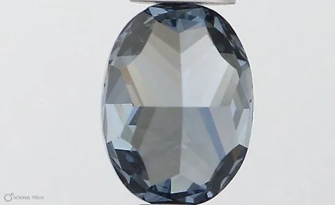 0.54ct OVAL Fancy Vivid Blue VS2 Coloured Lab diamond