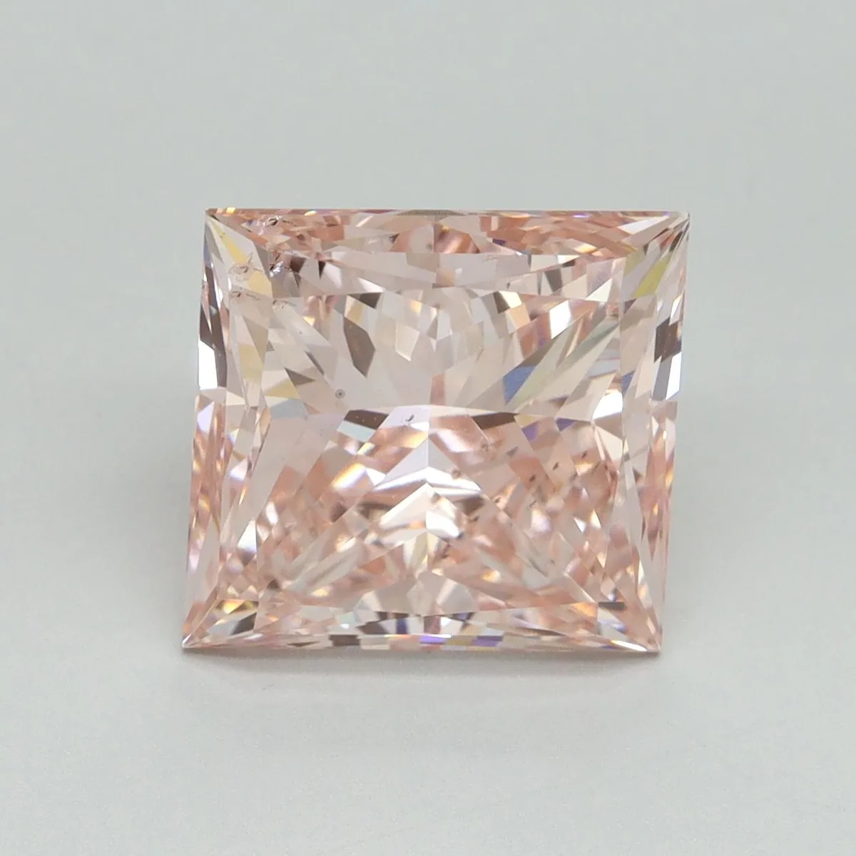 5.06ct PRINCESS Fancy Intense Pink VS2 Coloured Lab diamond