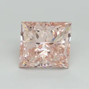 5.06ct PRINCESS Fancy Intense Pink VS2 Coloured Lab diamond