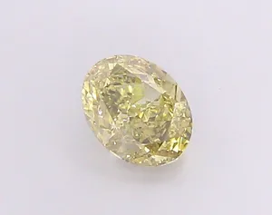 1.09ct OVAL Fancy Yellow VS2 Coloured Lab diamond