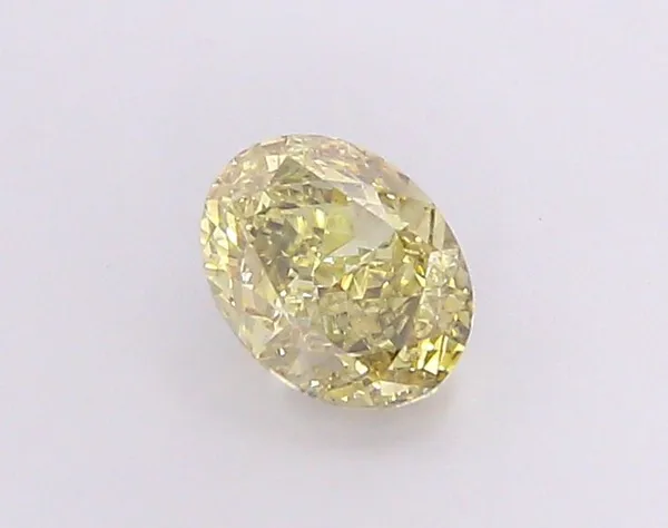 1.09ct OVAL Fancy Yellow VS2 Coloured Lab diamond