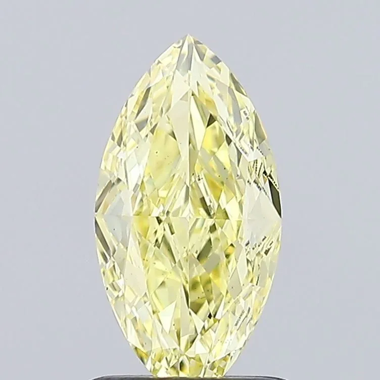 1.01ct MARQUISE Fancy Intense Yellow VS1 Coloured Lab diamond