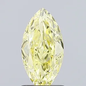 1.01ct MARQUISE Fancy Intense Yellow VS1 Coloured Lab diamond