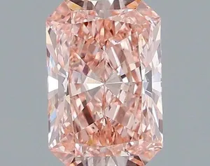 1.03ct RADIANT Fancy Vivid Pink VS2 Coloured Lab diamond
