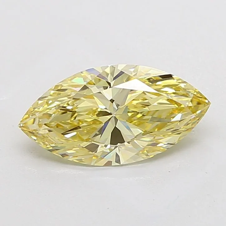 2.67ct MARQUISE Fancy Yellow VS1 Coloured Lab diamond