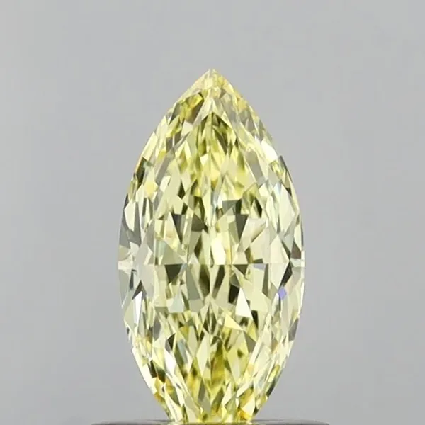 1.04ct MARQUISE Fancy Intense Yellow VVS2 Coloured Lab diamond