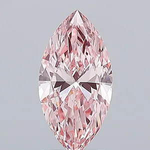 2ct MARQUISE Fancy Vivid Pink VVS2 Coloured Lab diamond