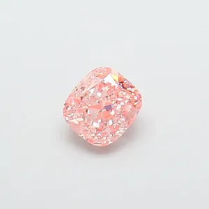 1.05ct CUSHION Fancy Vivid Pink VVS2 Coloured Lab diamond