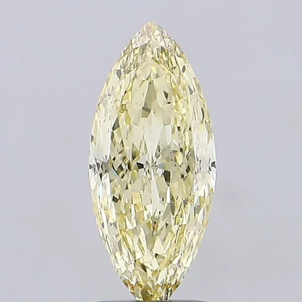 2.33ct MARQUISE Fancy Yellow VVS2 Coloured Lab diamond