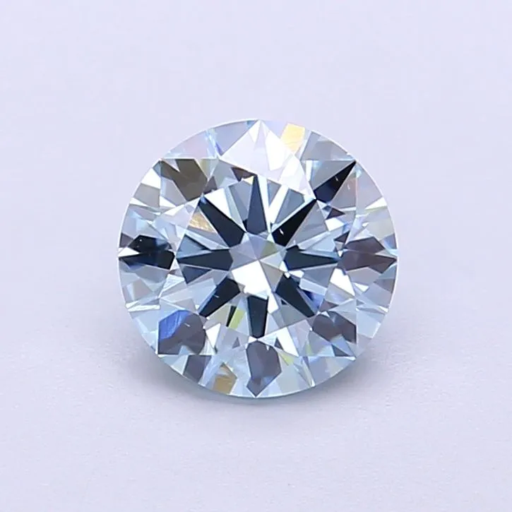 1.18ct ROUND Fancy Blue VS1 Coloured Lab diamond