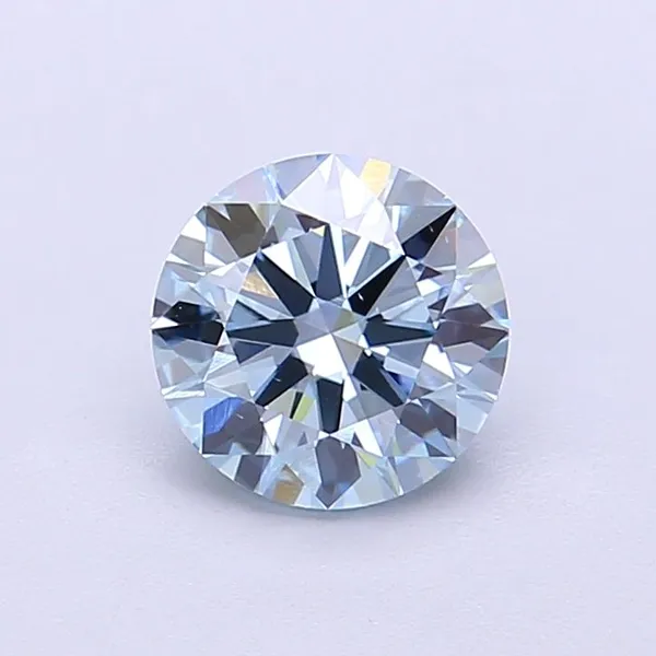 1.18ct ROUND Fancy Blue VS1 Coloured Lab diamond