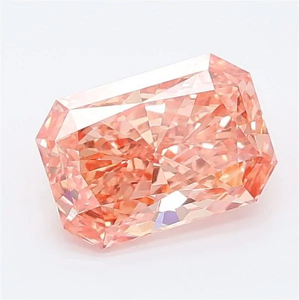 1.15ct RADIANT Fancy Vivid Pink VS1 Coloured Lab diamond