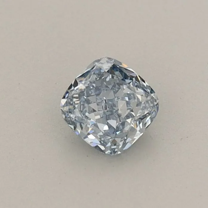 0.33ct CUSHION Fancy Intense Blue VS1 Coloured Lab diamond