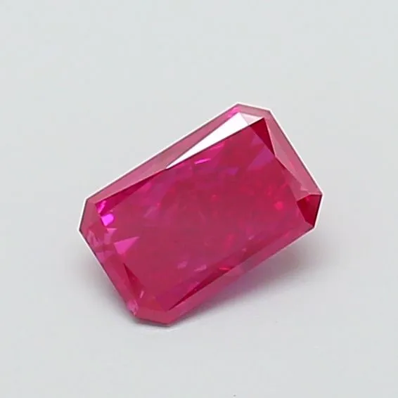 0.72ct RADIANT Fancy Vivid Pink VS1 Coloured Lab diamond