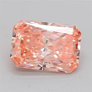 1.07ct RADIANT Fancy Vivid Pink VS1 Coloured Lab diamond