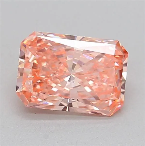 1.07ct RADIANT Fancy Vivid Pink VS1 Coloured Lab diamond