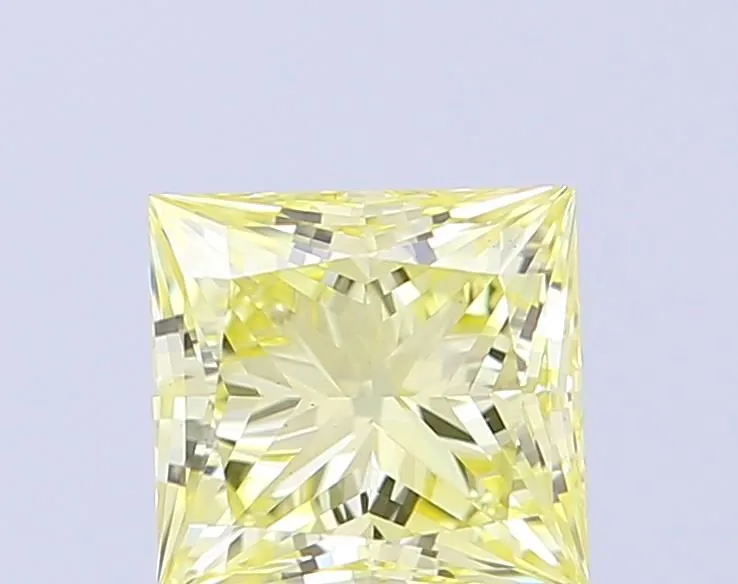 1.02ct PRINCESS Fancy Yellow VS1 Coloured Lab diamond
