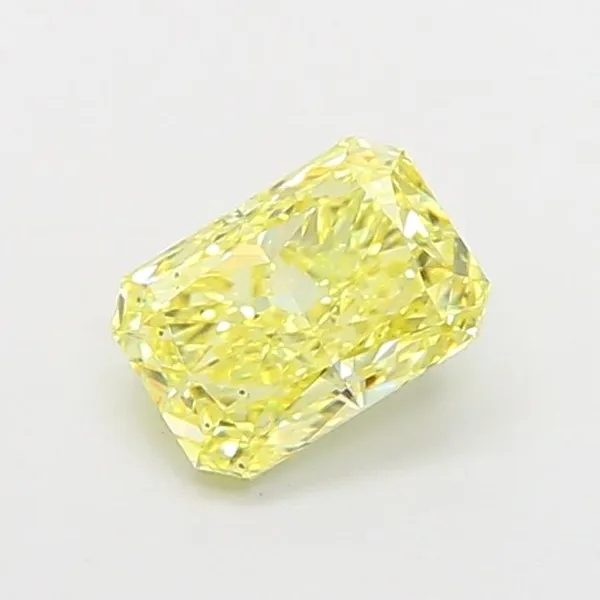 1.09ct RADIANT Fancy Intense Yellow SI1 Coloured Lab diamond