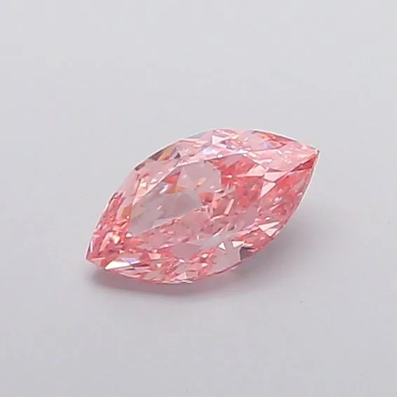 0.9ct MARQUISE Fancy Vivid Pink VS1 Coloured Lab diamond