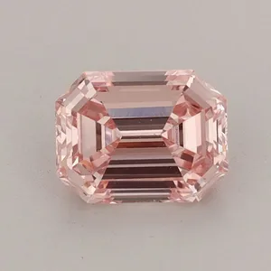 1ct EMERALD Fancy Intense Pink VS1 Coloured Lab diamond