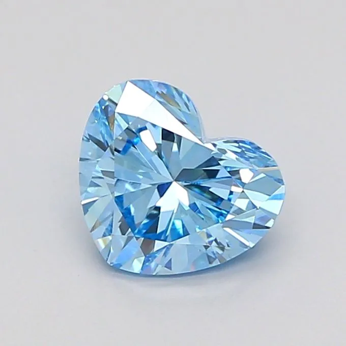 1.05ct HEART Fancy Vivid Blue VS1 Coloured Lab diamond