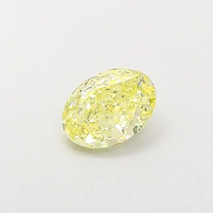 1.08ct OVAL Fancy Yellow VS2 Coloured Lab diamond