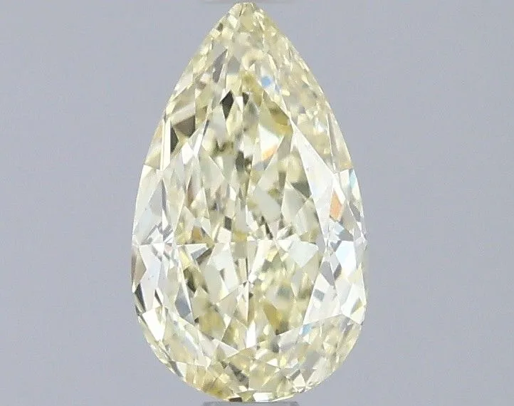 0.98ct PEAR Fancy Intense Yellow VS1 Coloured Lab diamond