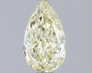 0.98ct PEAR Fancy Intense Yellow VS1 Coloured Lab diamond