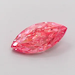 2.2ct MARQUISE Fancy Vivid Pink VVS2 Coloured Lab diamond