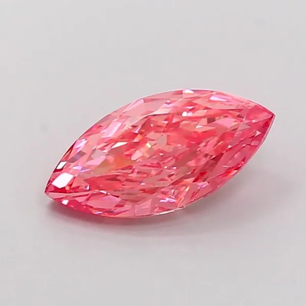 2.2ct MARQUISE Fancy Vivid Pink VVS2 Coloured Lab diamond